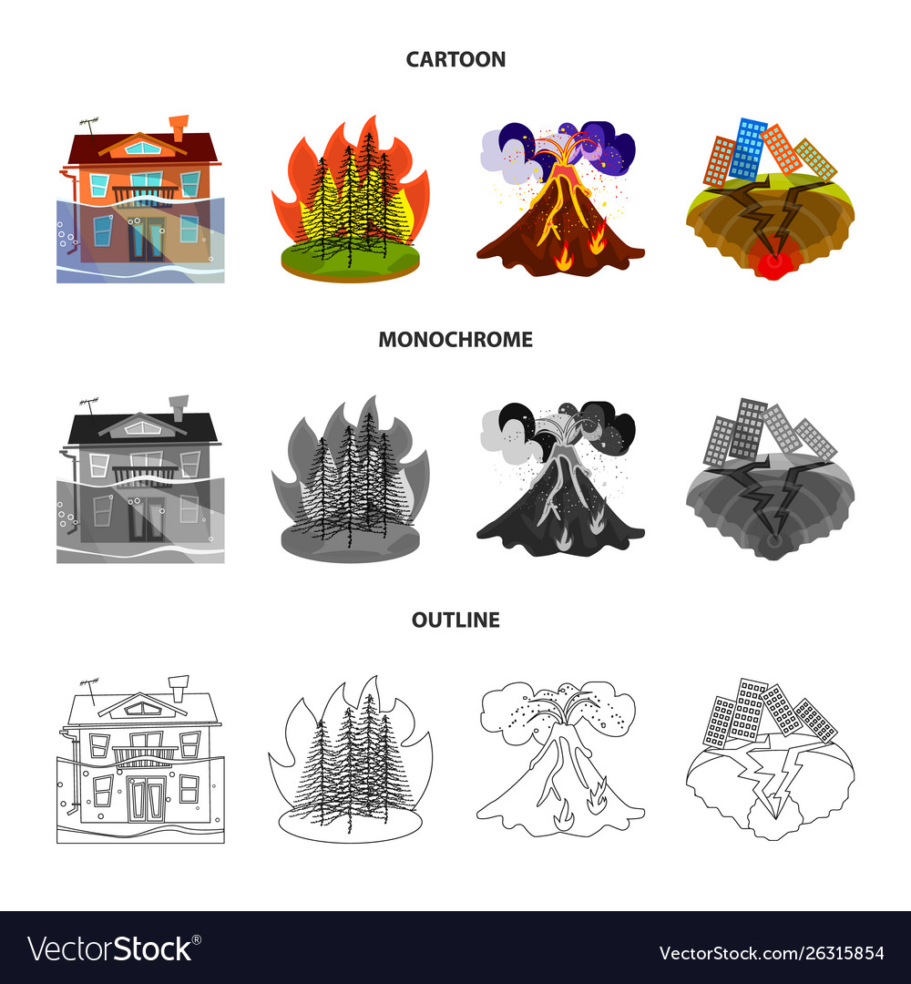 Isolated object weather and distress logo set vector image Isolated object weather and distress logo set