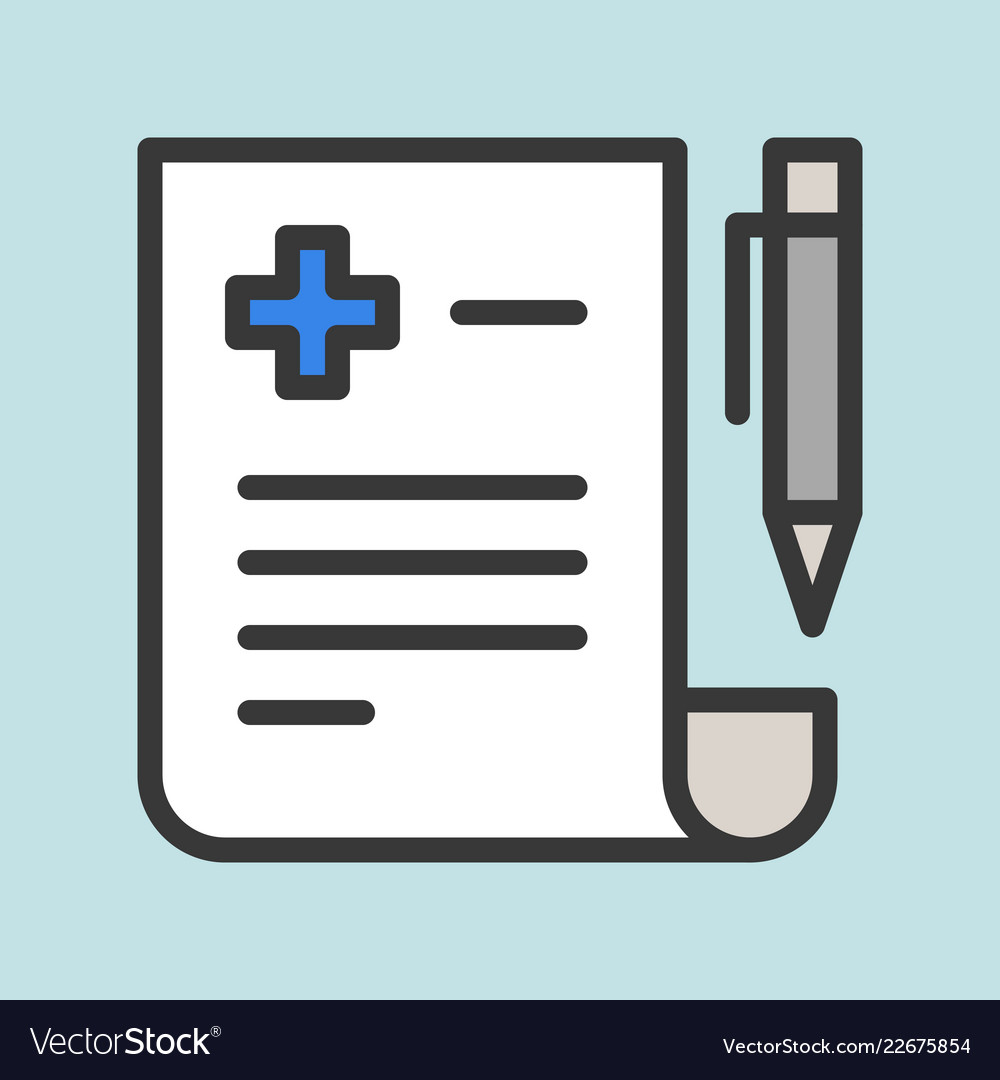Medizinisches Datenblatt Icon