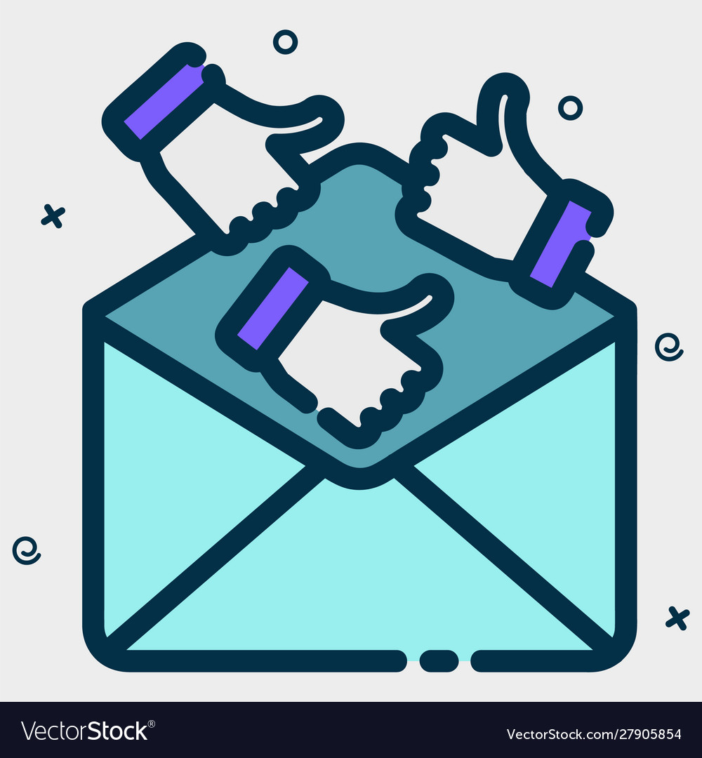Message icon in a modern style