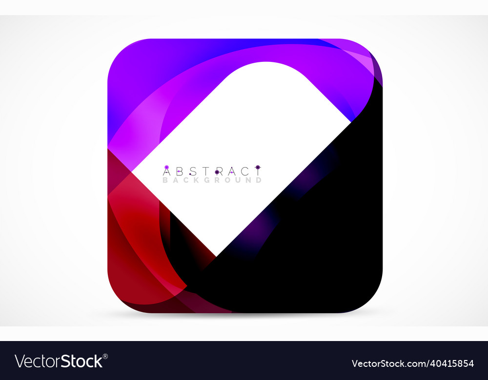 Minimal background abstract square shape vector image Minimal background abstract square shape