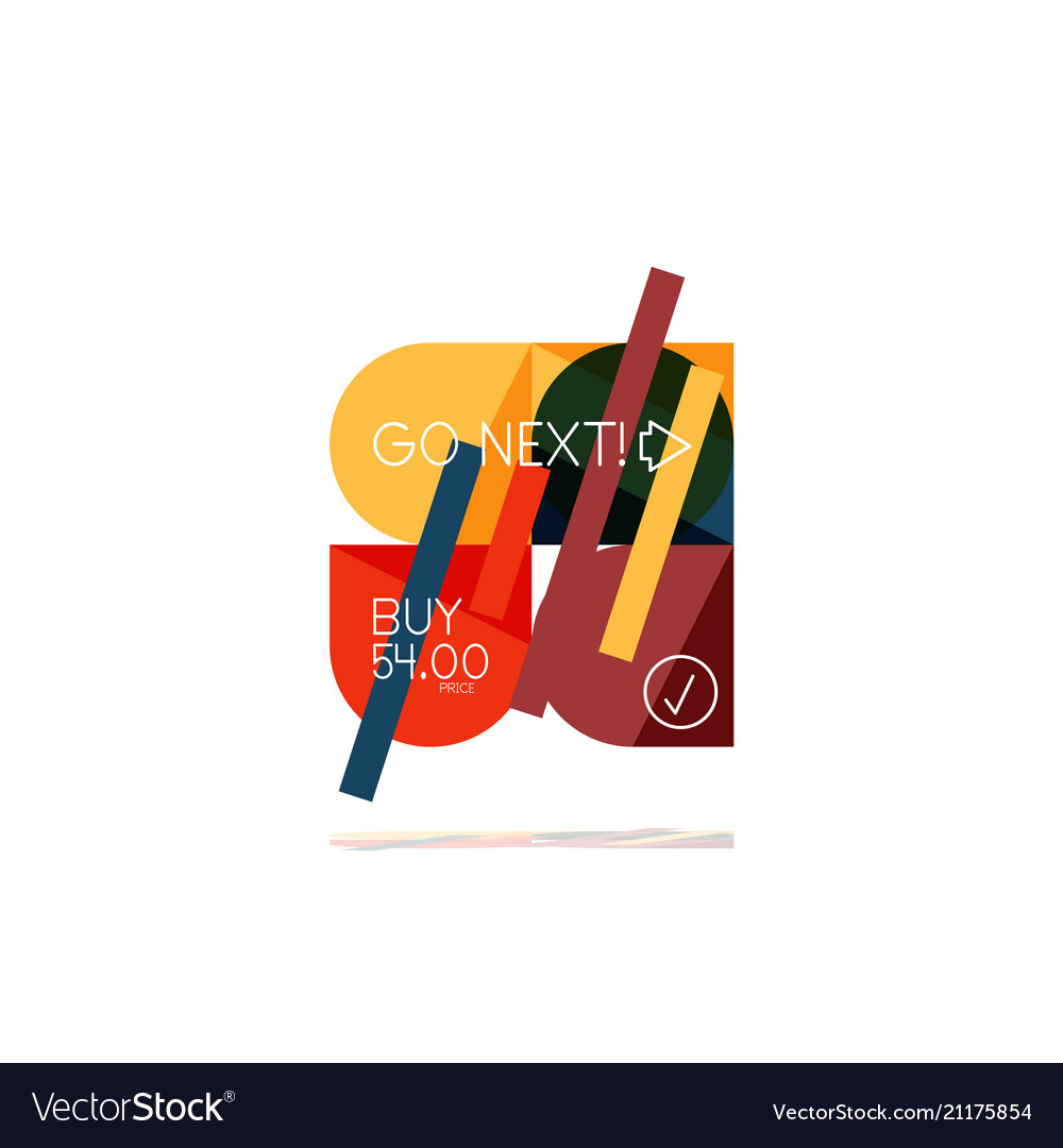 Minimal flat clean abstract option step vector image Minimal flat clean abstract option step