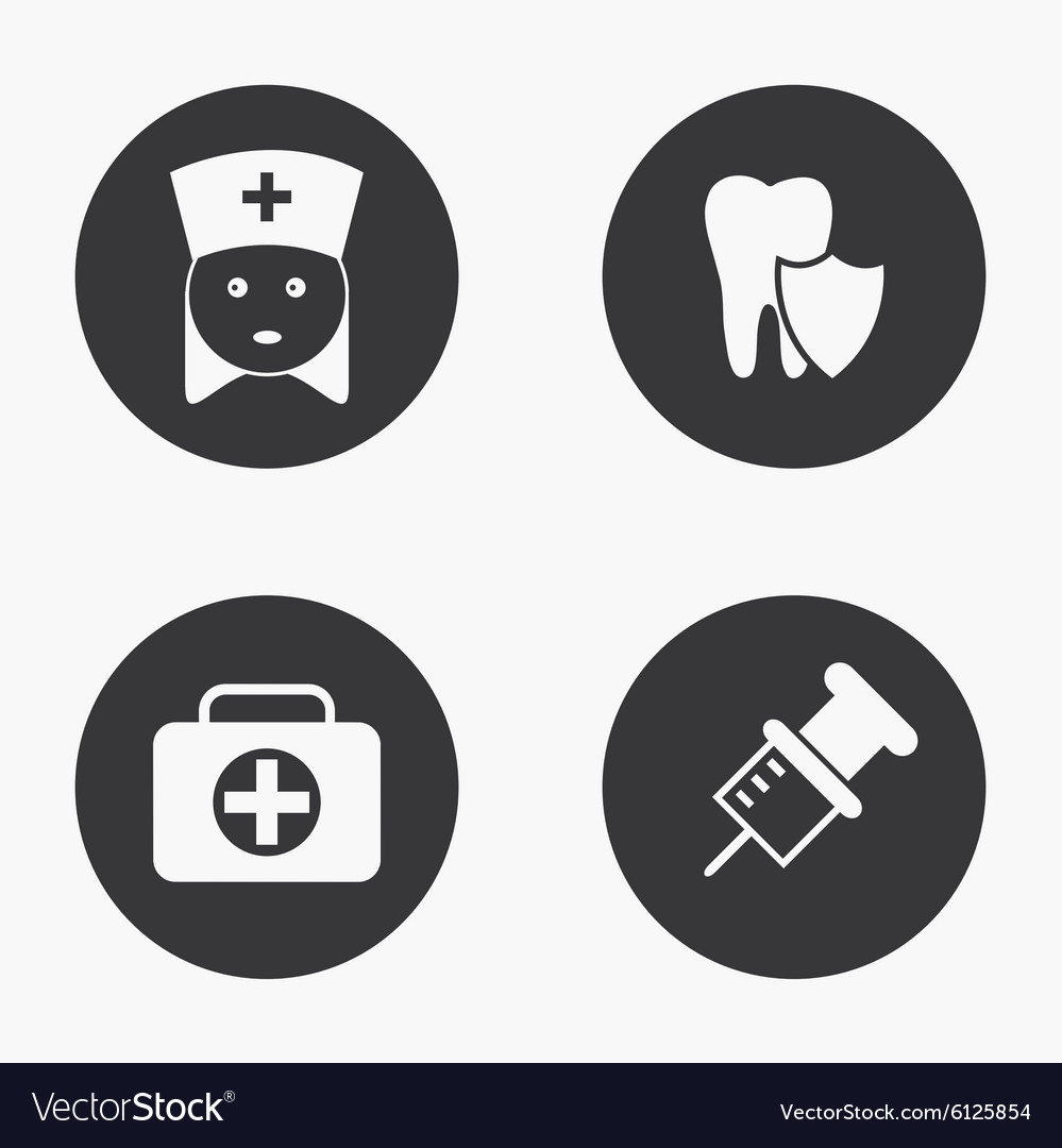 Modern medical icons set