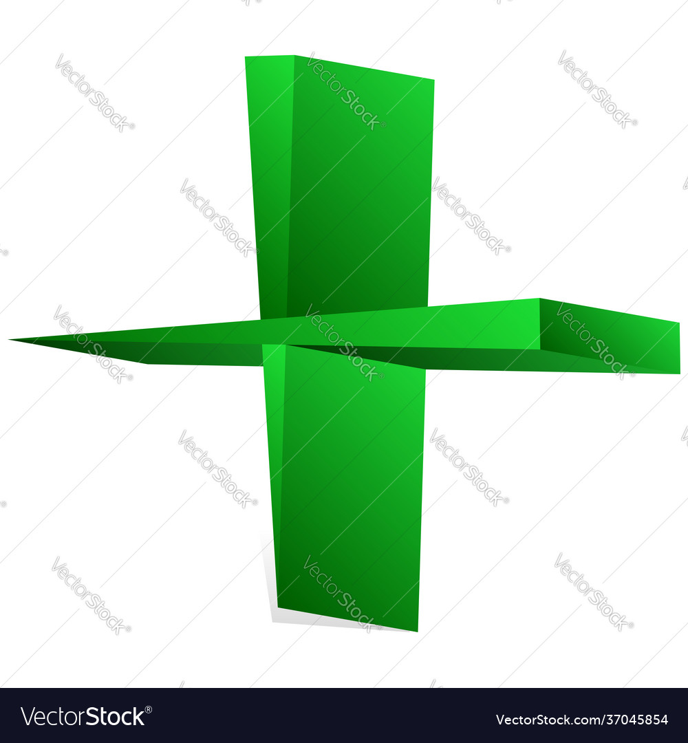 Plus cross sign mathematics math concepts add vector image Plus cross sign mathematics math concepts add