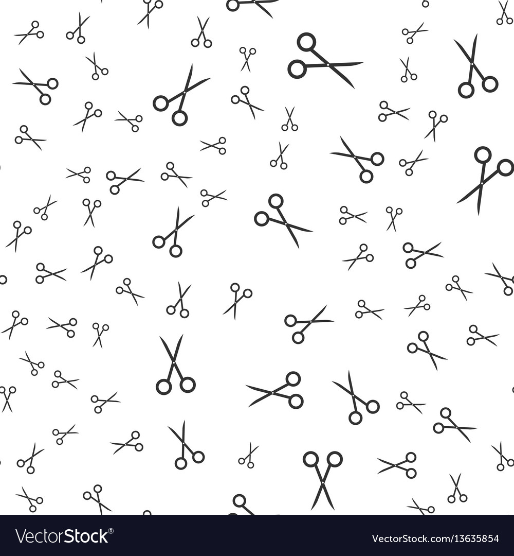Scissors seamless pattern