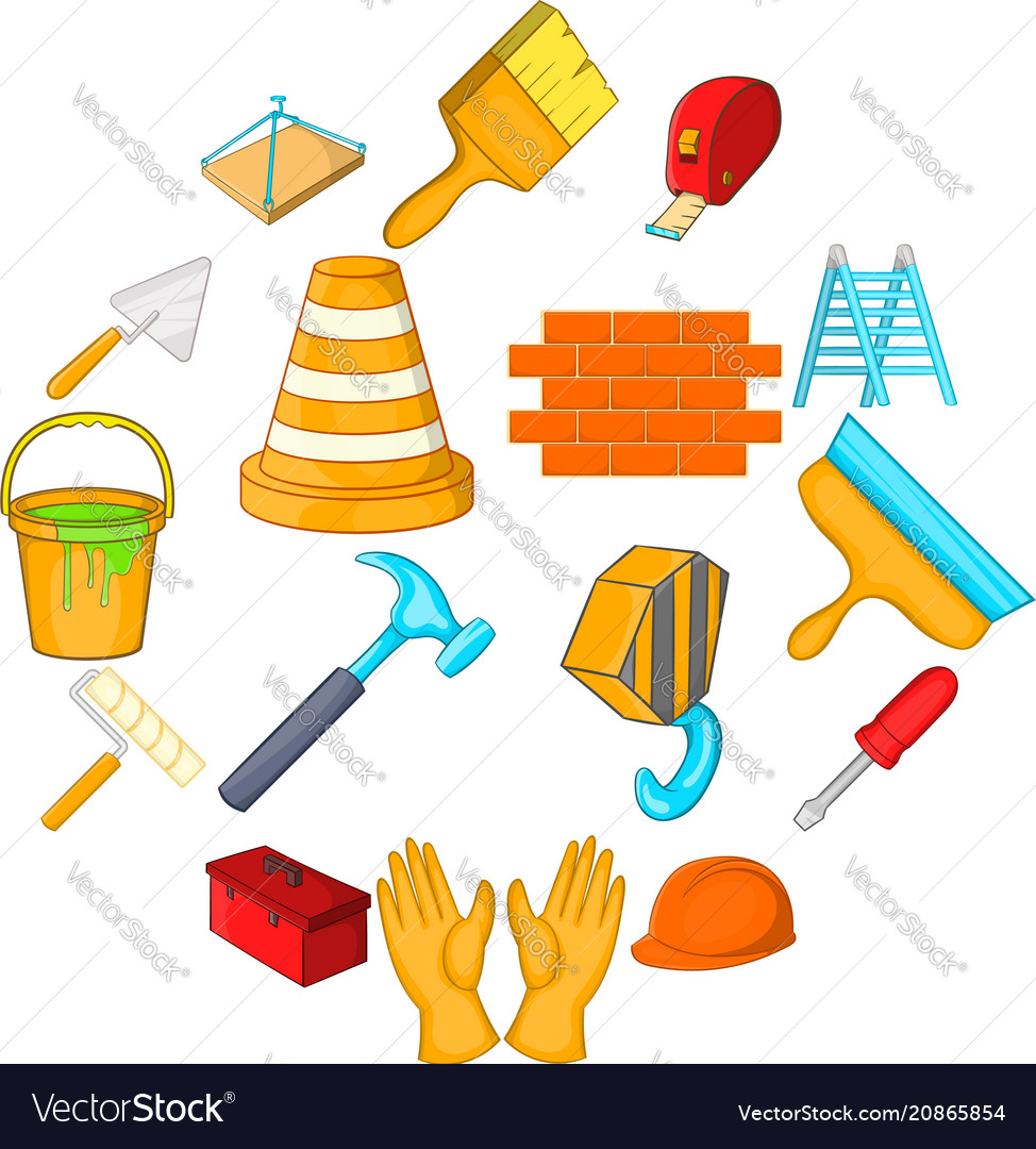 Drawing Tools Icons Set, Cartoon Style Royalty Free SVG, Cliparts, Vectors,  and Stock Illustration. Image 78408443.