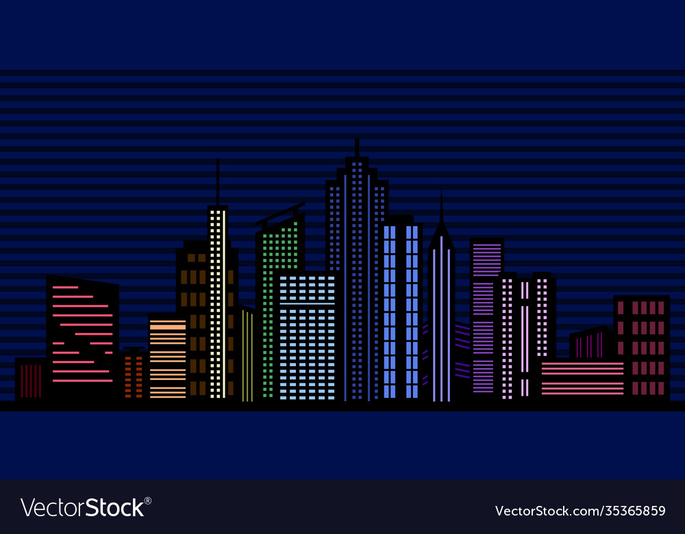 Cityscape Royalty Free Vector Image - VectorStock