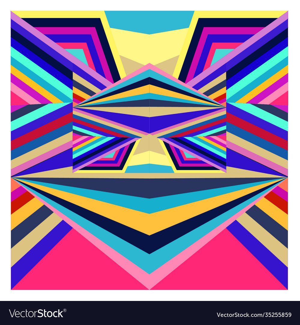 Colorful geometric and curve background pattern Vector Image Colorful geometric and curve background pattern