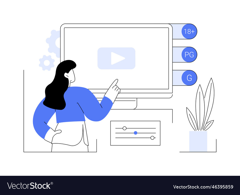 Content rating abstract concept vector image Content rating abstract concept