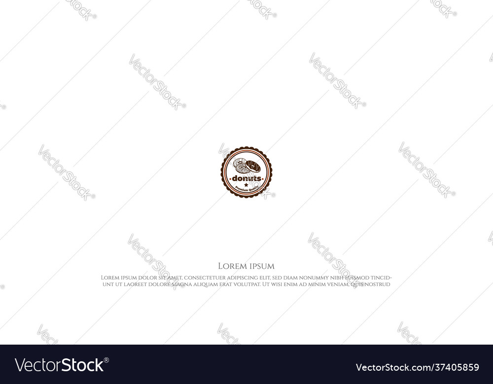 Retro Vintage Donuts für Café Shop Restaurant vector image Retro Vintage Donuts für Café Shop Restaurant