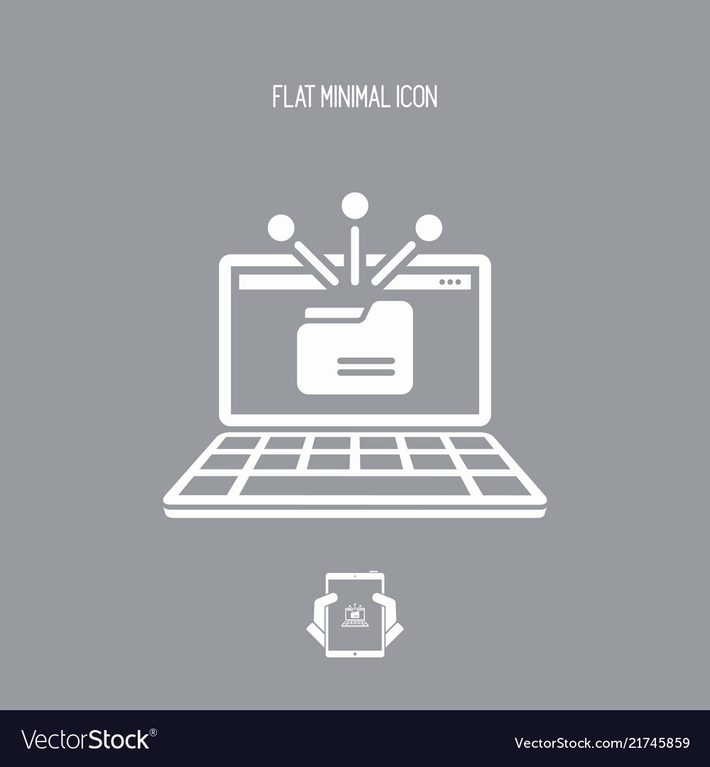 Shared folder - flat minimal icon