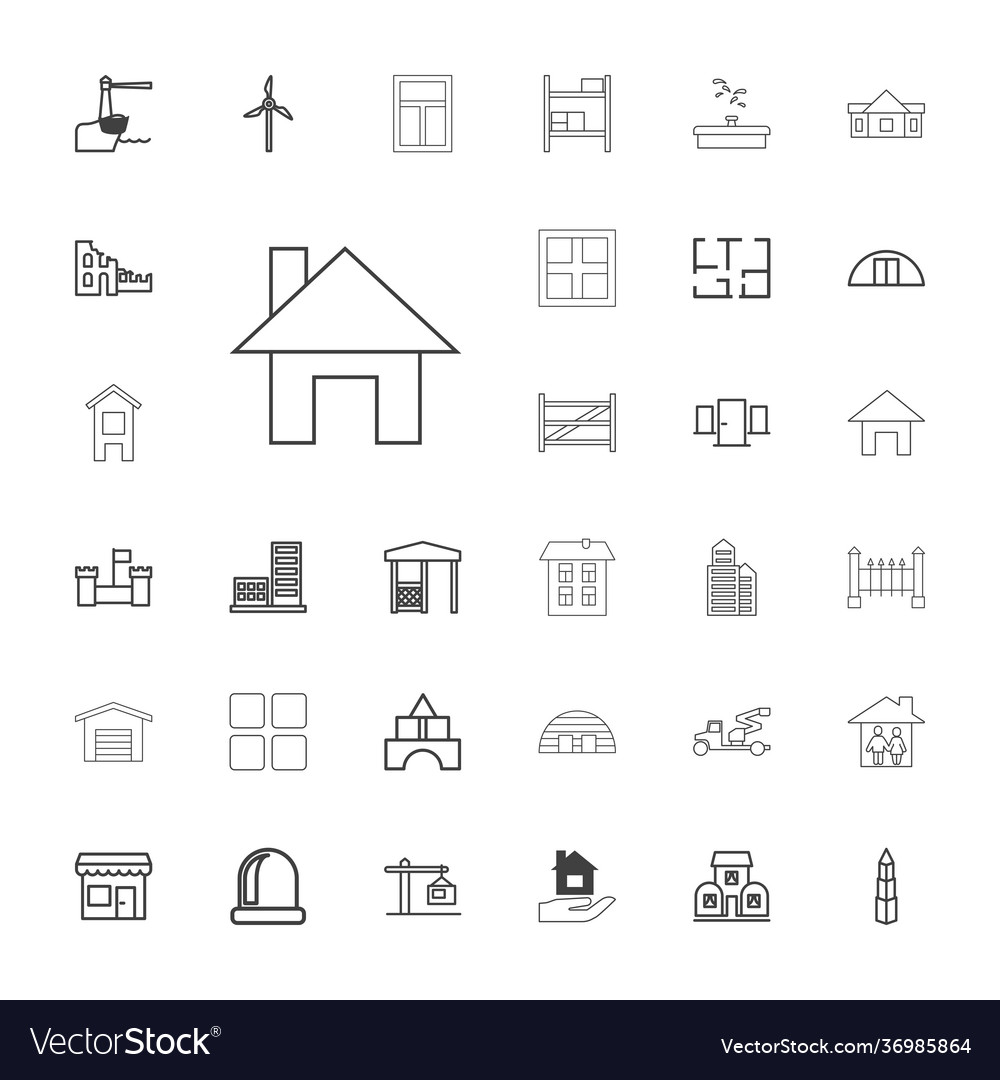 33 architecture icons
