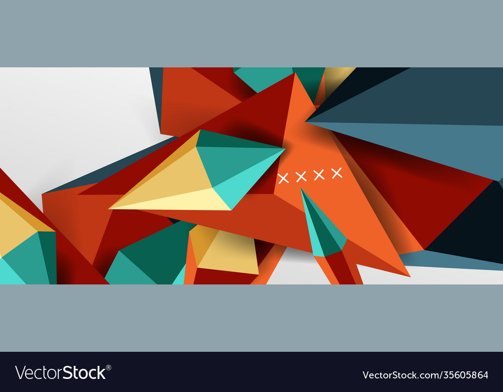 3d low poly abstract shape background