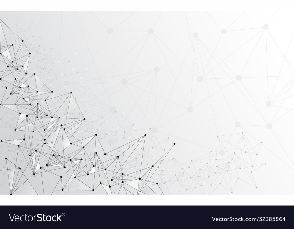 Abstract background connecting innovation dots vector image Abstract background connecting innovation dots