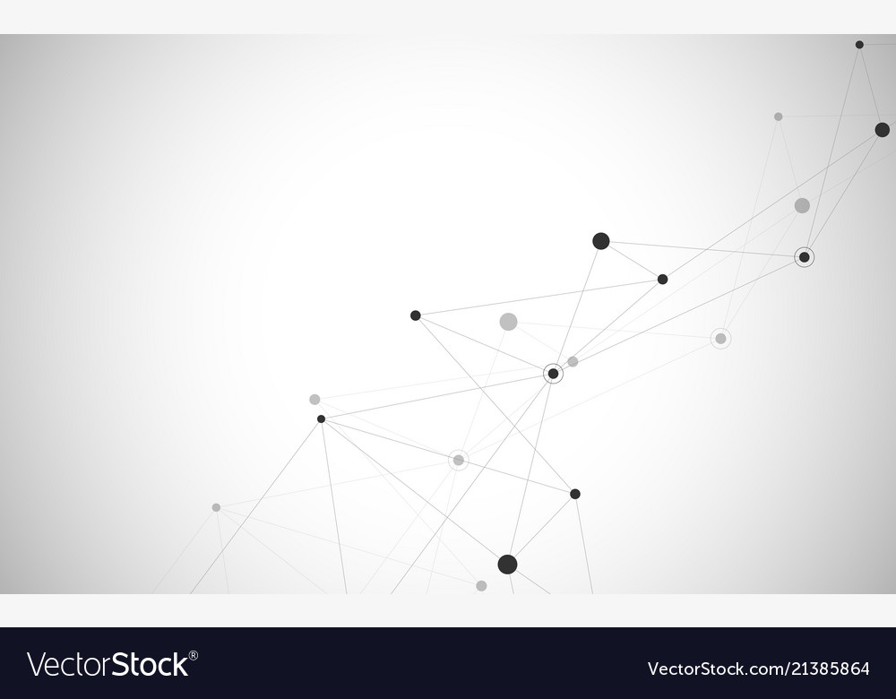 Abstract connecting dots and lines connection vector image Abstract connecting dots and lines connection