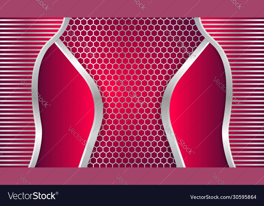 Background consisting gradient silver hexagon vector image Background consisting gradient silver hexagon
