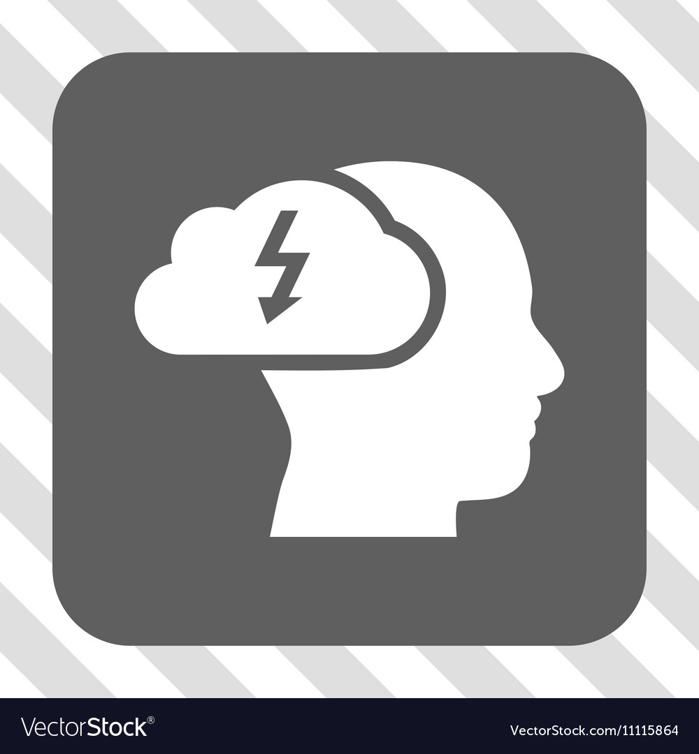 Brainstorming rounded square button
