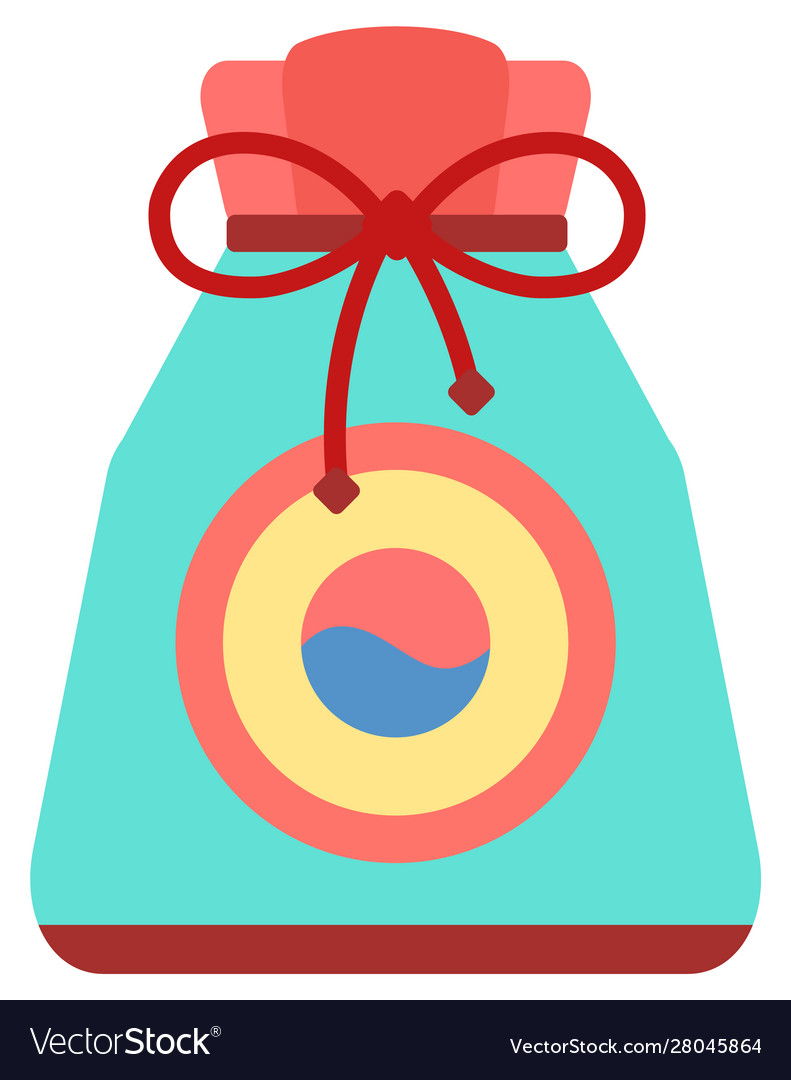 Chinese fortune bag bringing luck and happiness Vector Image