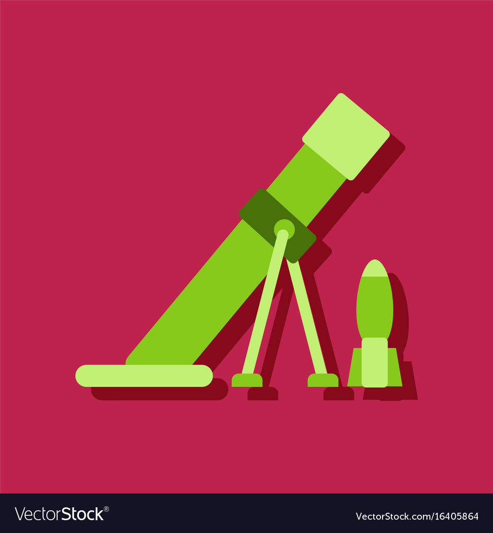 Flache Icon Design Kollektion Mörtel und Shell