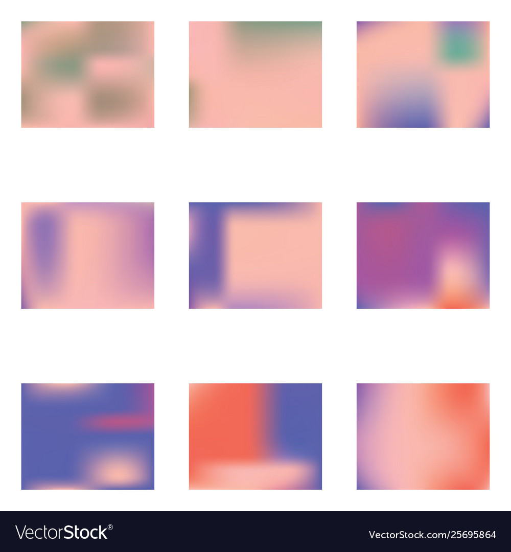 Gradient mesh painted in different colors