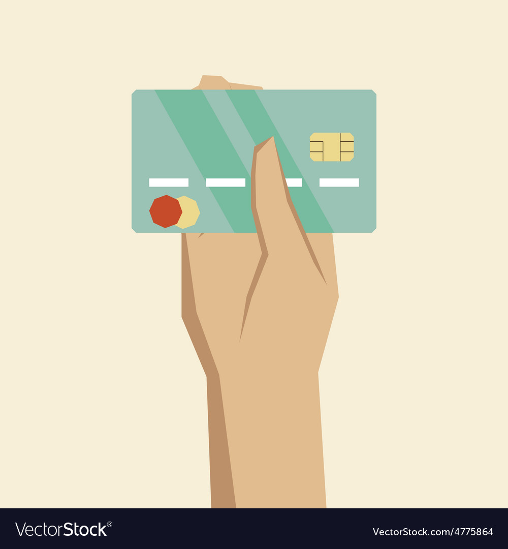 Hand holding credit card