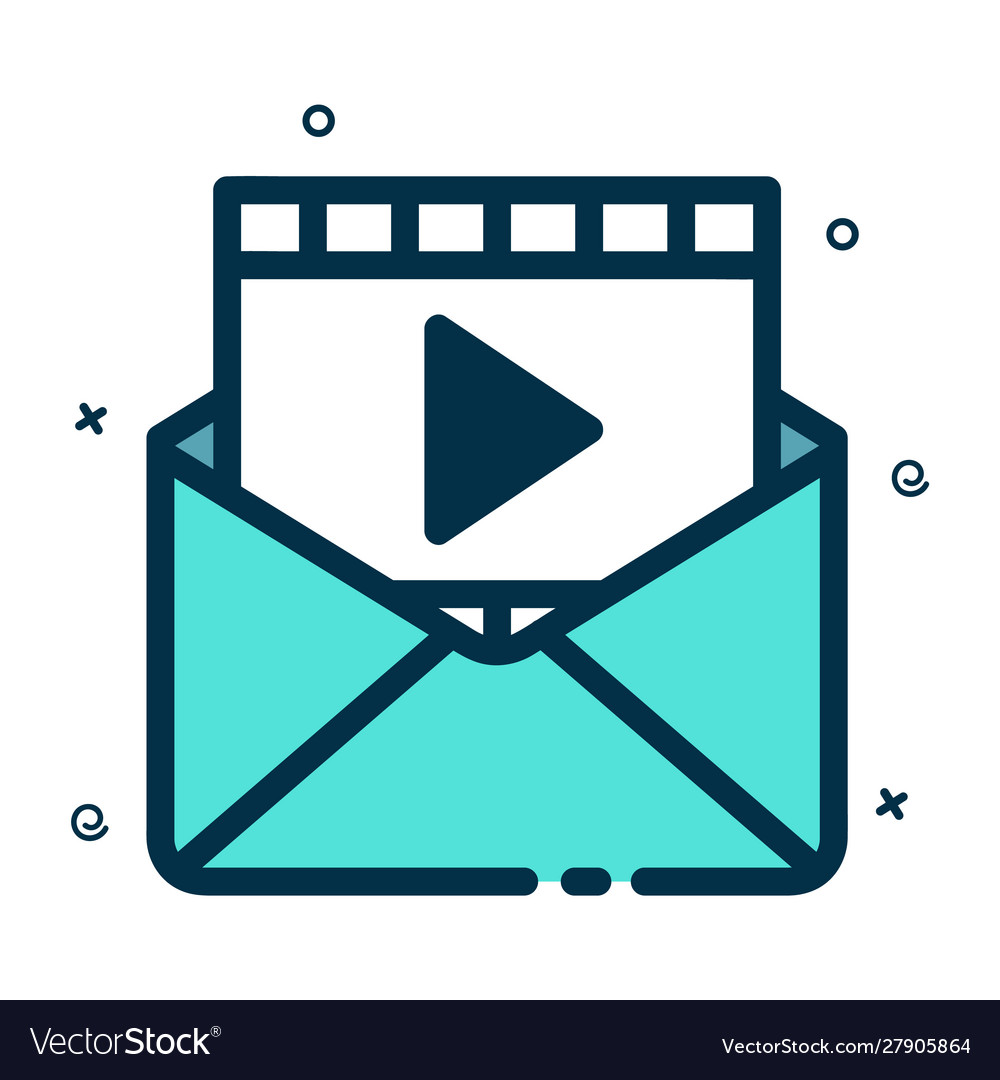 Message icon in a modern style Vector Image Message icon in a modern style