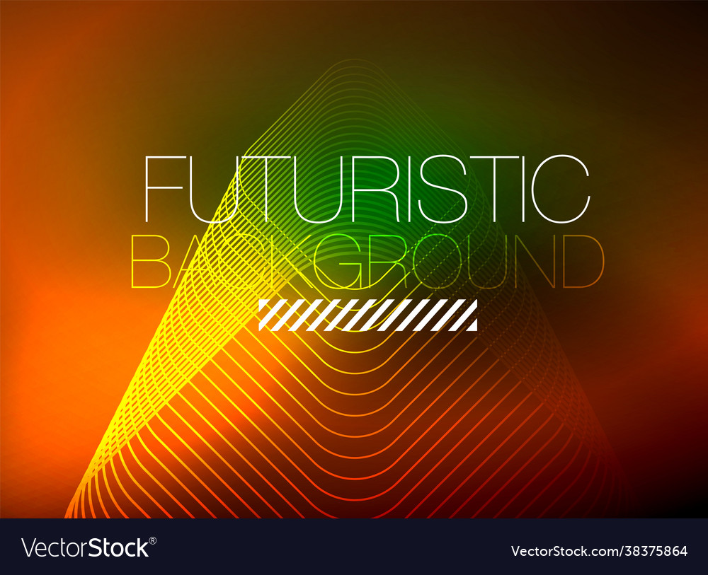 Neon color square shape lines abstract background Vector Image Neon color square shape lines abstract background
