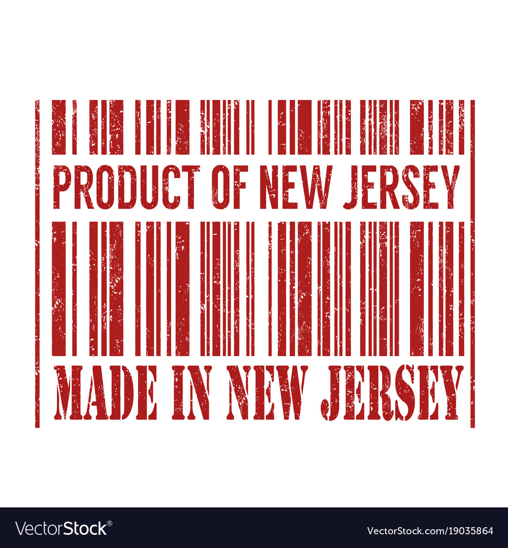 Product of new jersey made in barcode