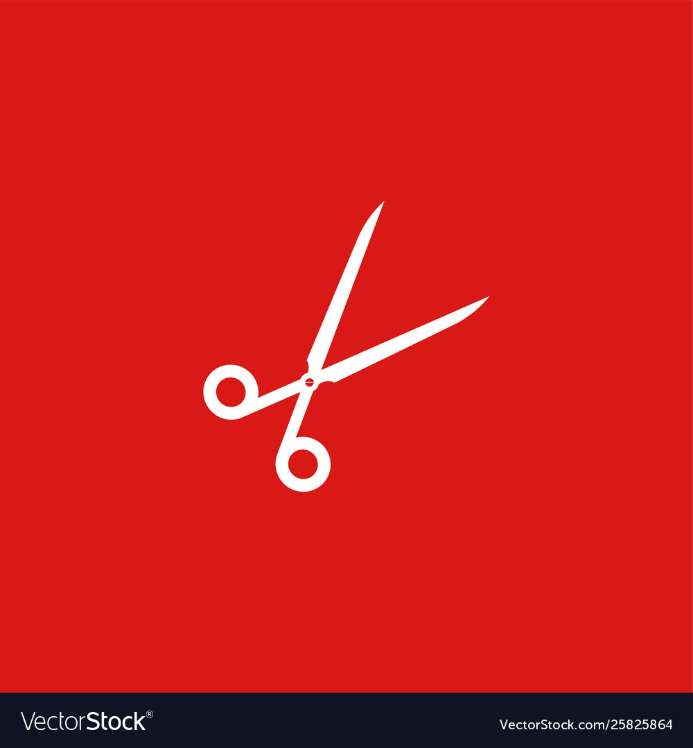 Scissors icon isolated