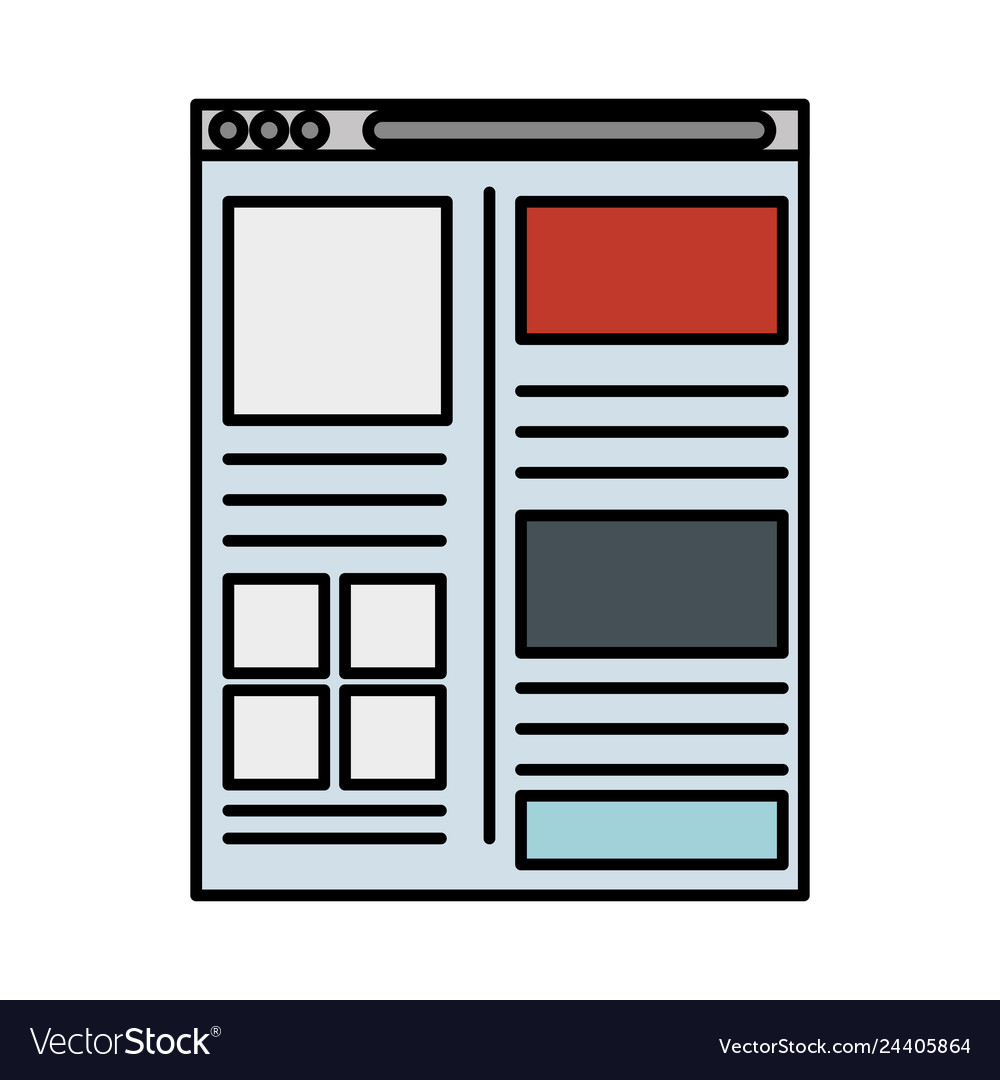 Template webpage with security setup vector image Template webpage with security setup