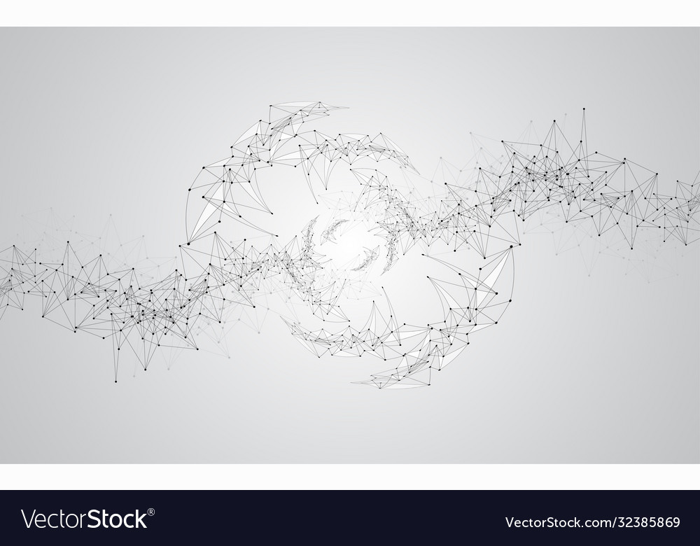 Abstract background connecting innovation dots vector image Abstract background connecting innovation dots