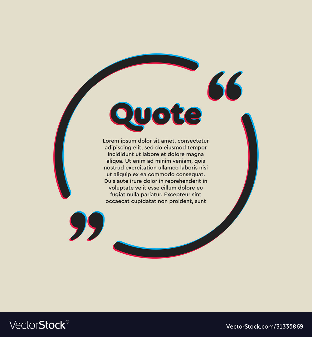Background for quote with bracket circle