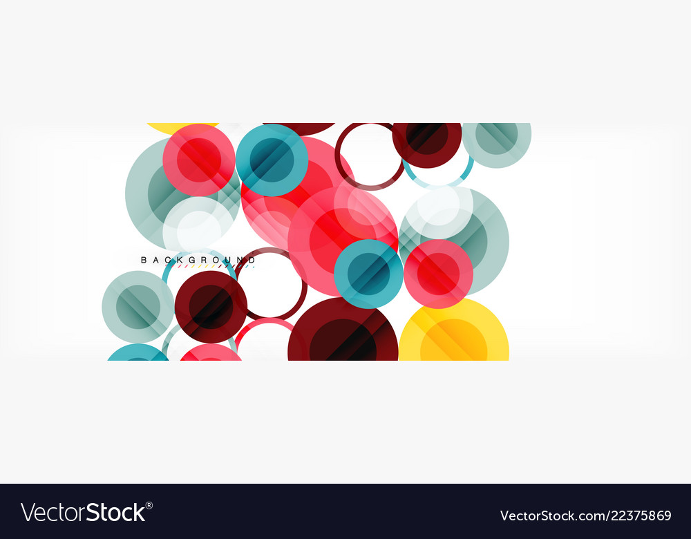 Circle composition abstract background vector image Circle composition abstract background