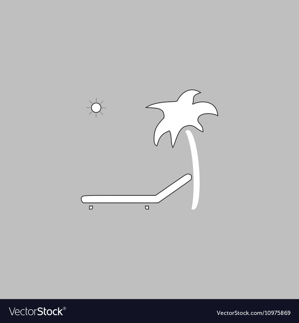 Deck chair computer symbol