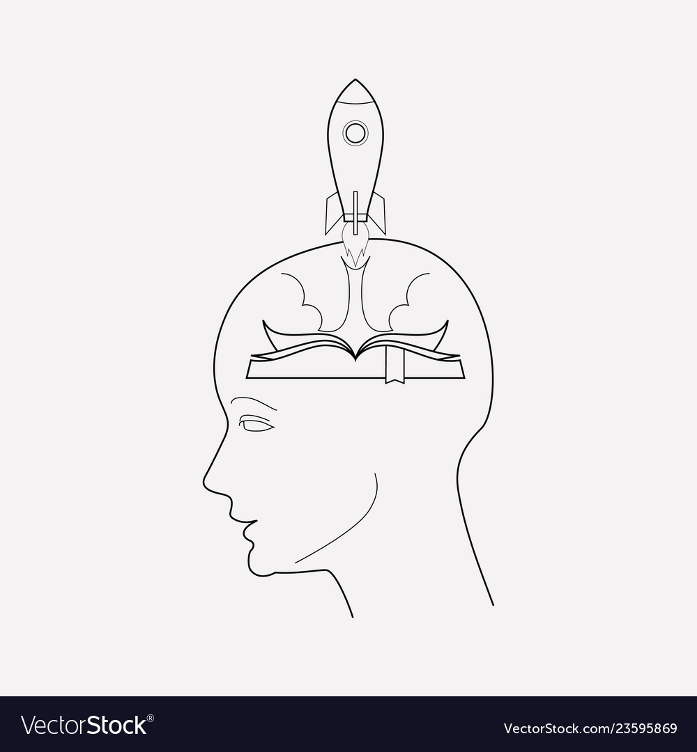 Fast learning icon line element