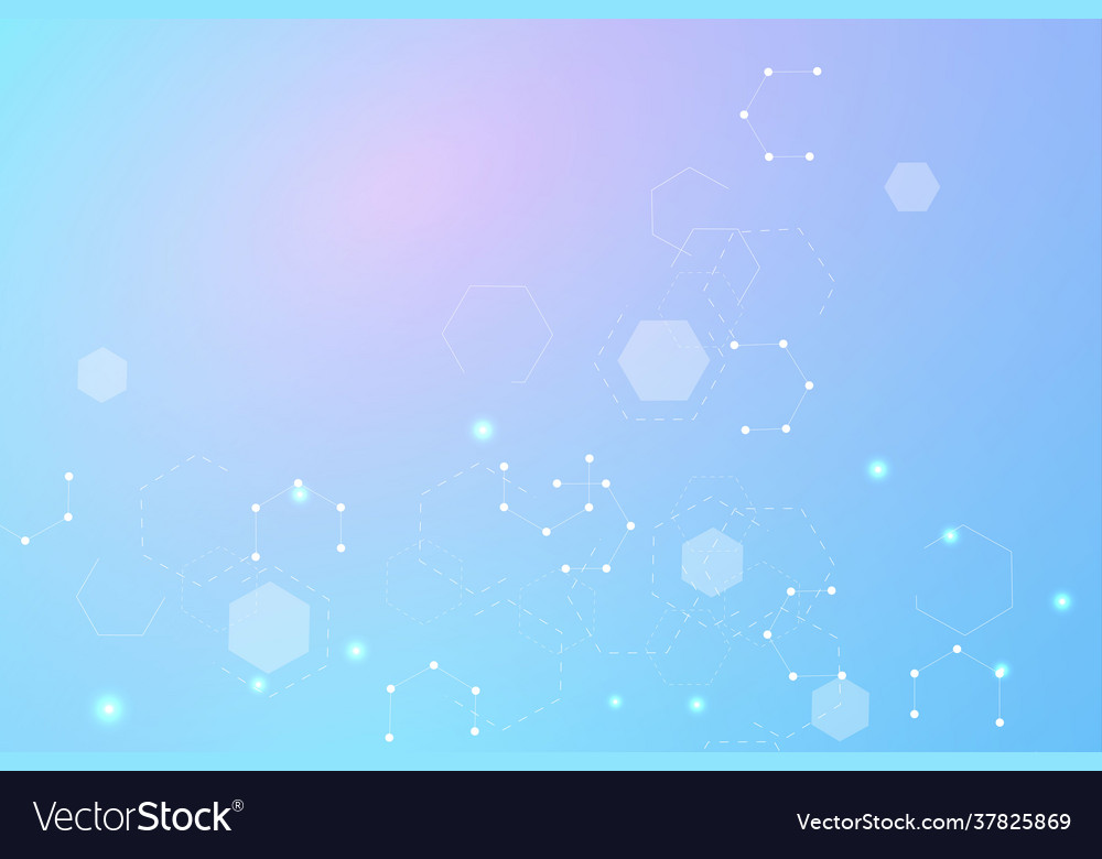 Hexagonal abstract background big data vector image Hexagonal abstract background big data