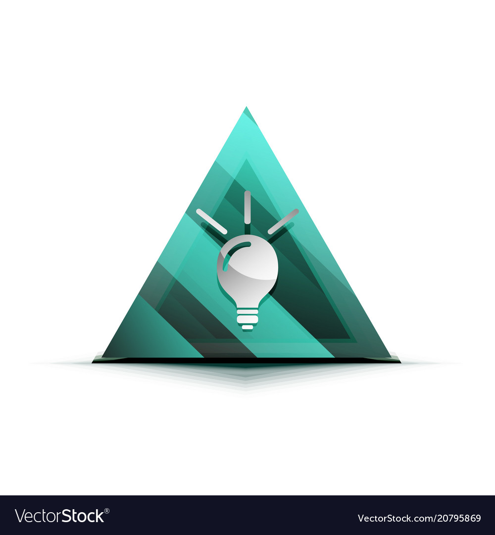 Light bulb new idea concept web button Vector Image Light bulb new idea concept web button