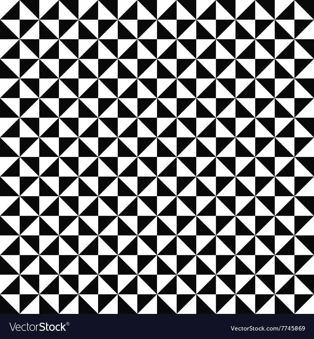 Seamless monochrome triangle pattern design