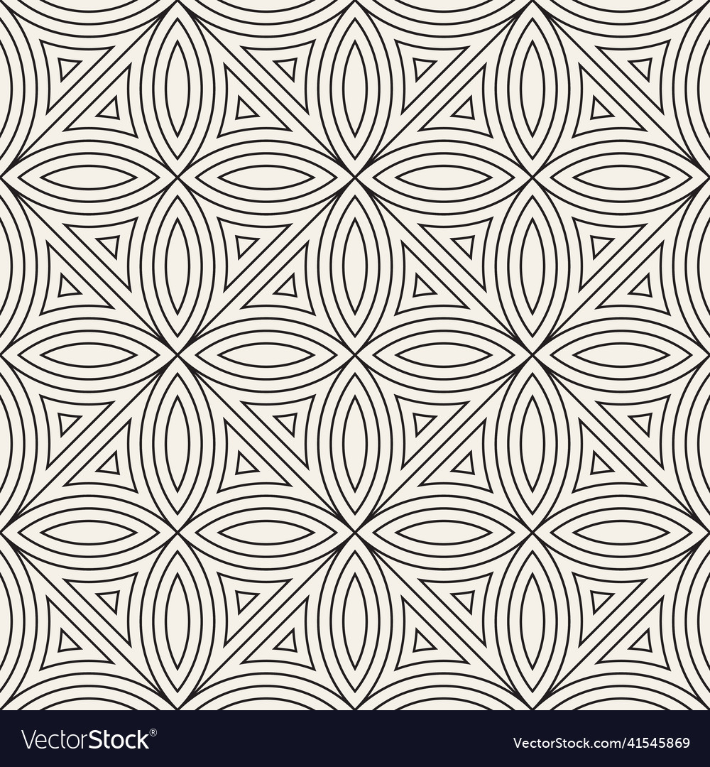 Seamless pattern repeating geometric elements