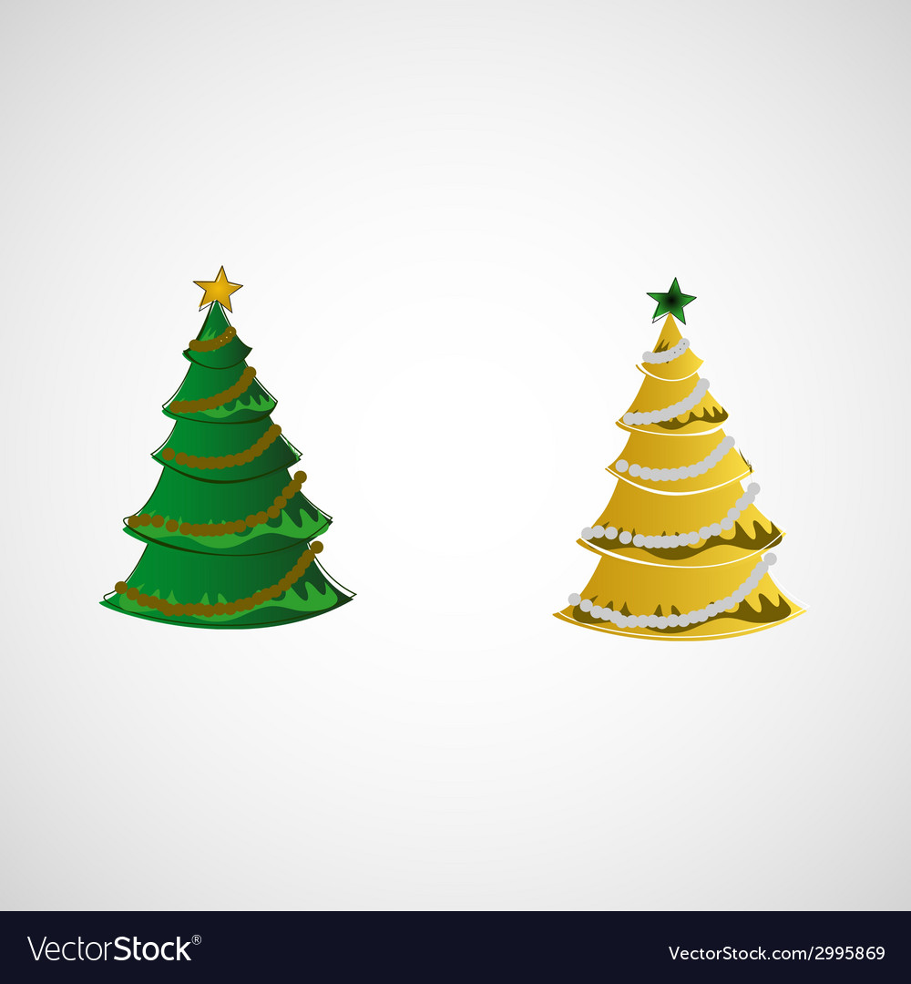 Set of trees on a light background