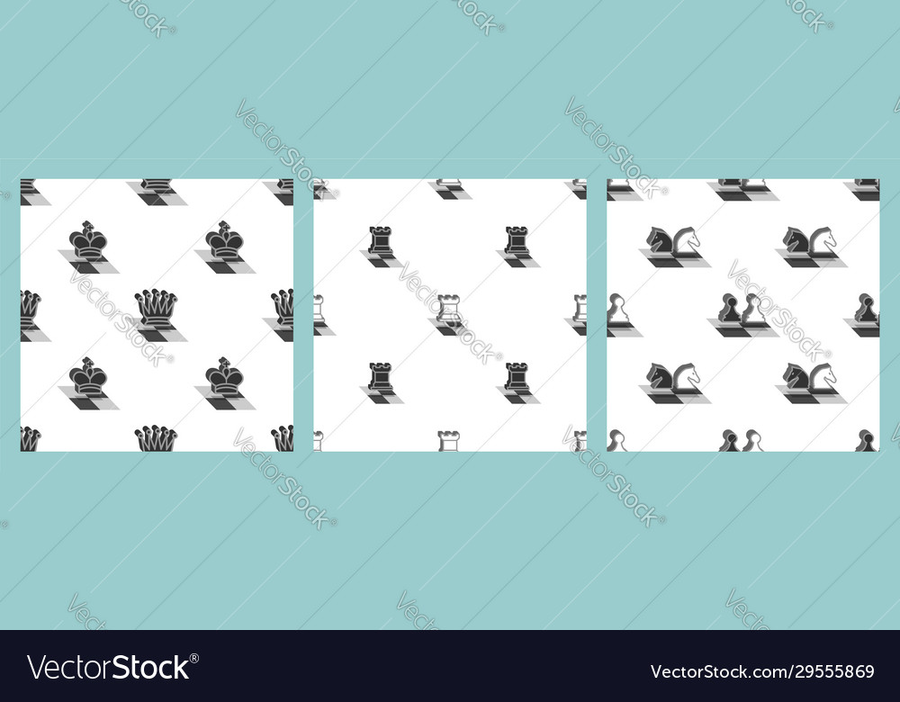 Three seamless patterns without a mask staggered