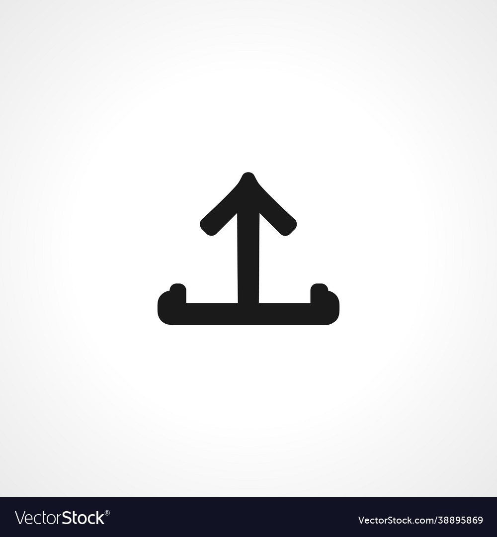 Upload simple isolated web icon