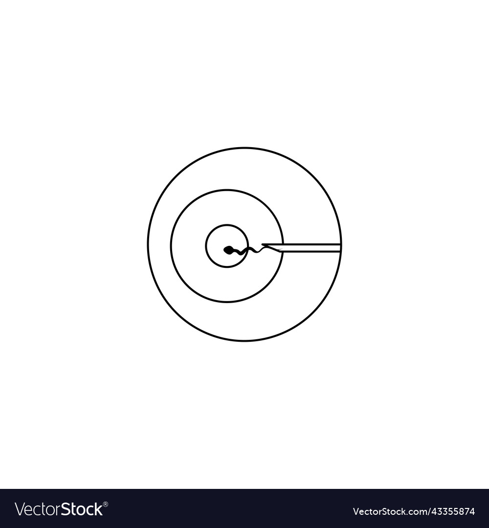 Artificial insemination injection icon