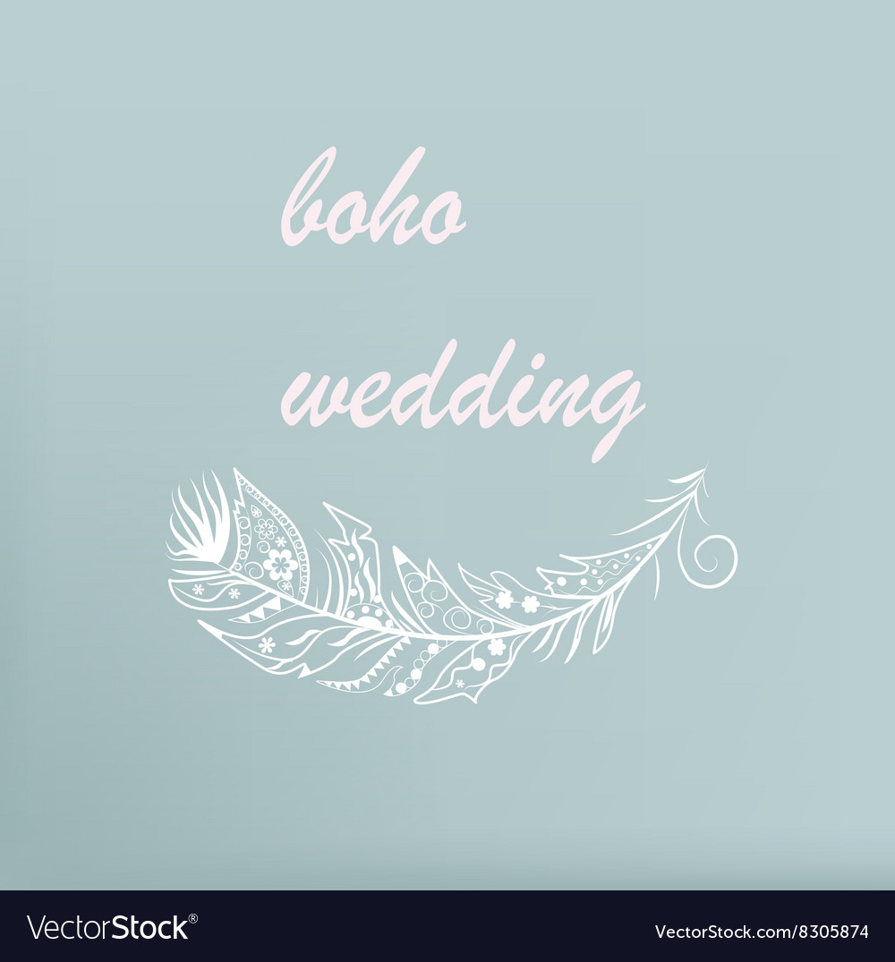 Boho Feather Pattern