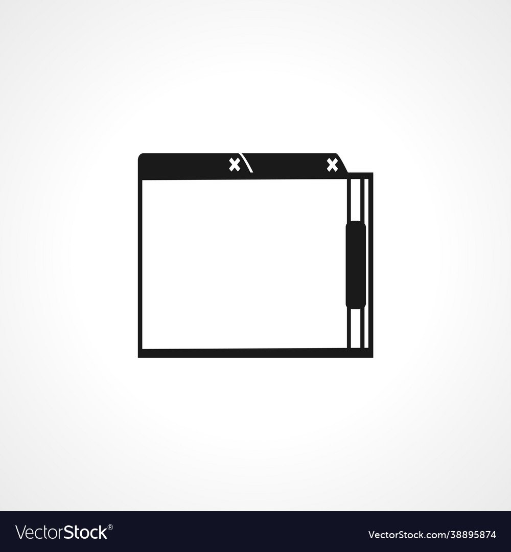 Browser simple isolated web icon