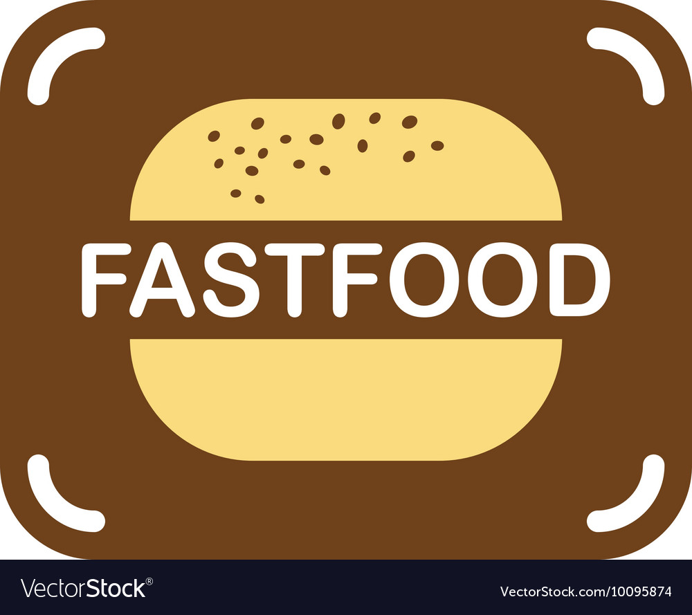 Burger fast food logo