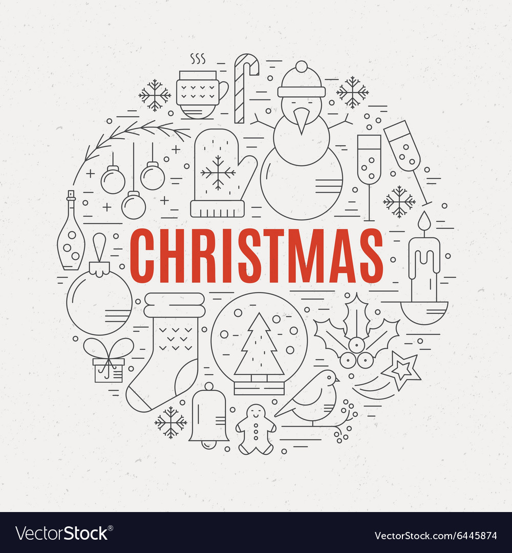 Weihnachtsfeier Symbole