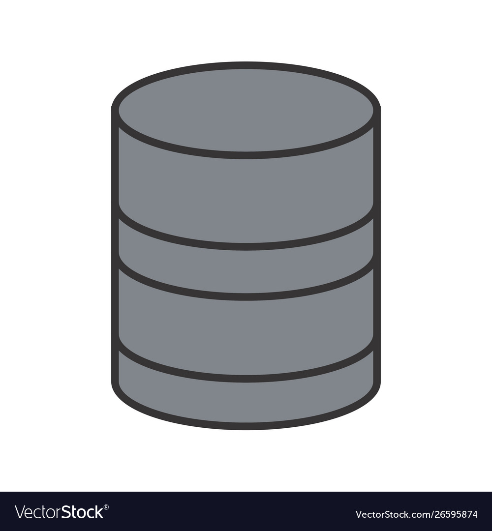 Database line filled icon