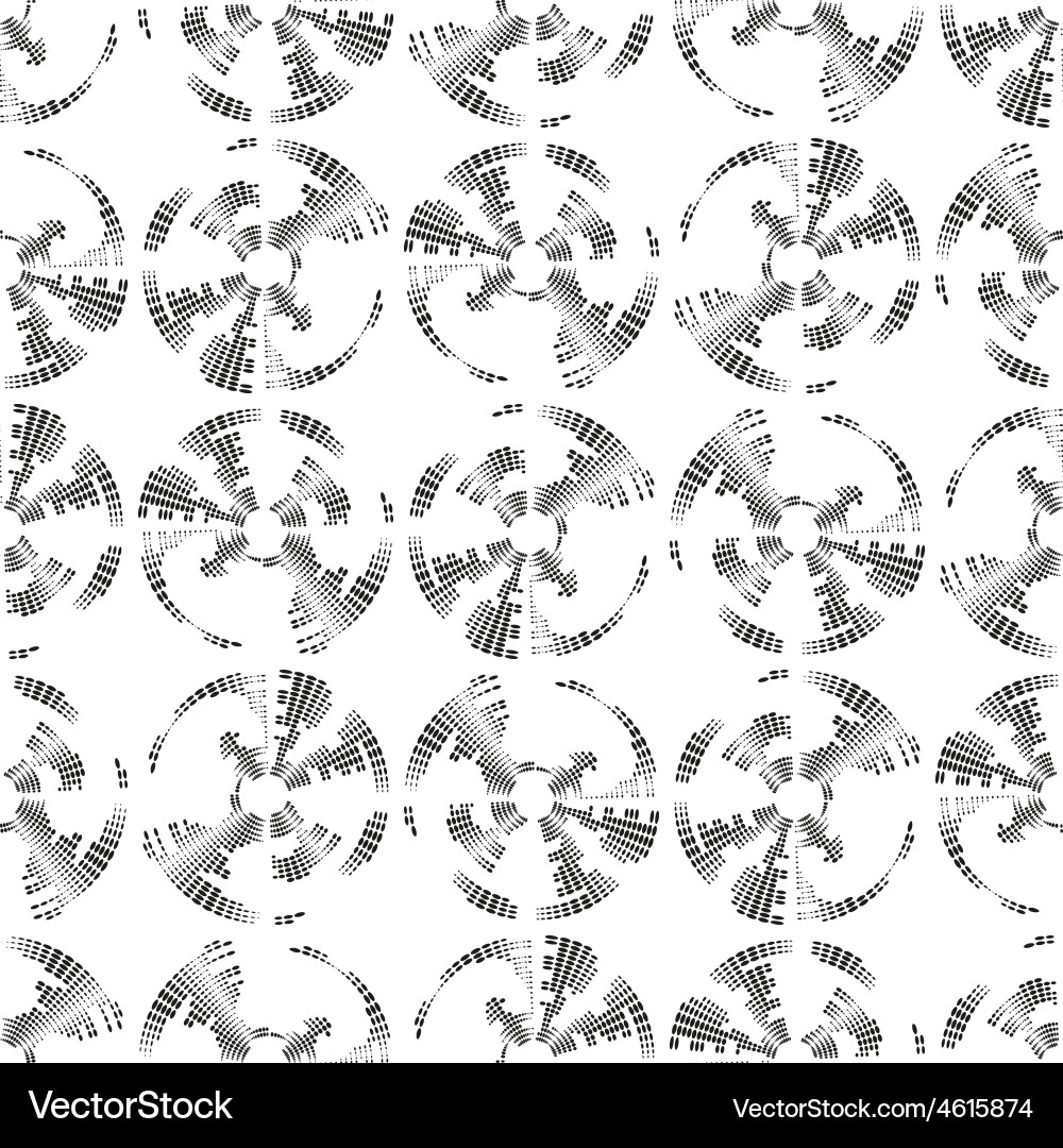 Dotted seamless pattern with circles repeating Vector Image