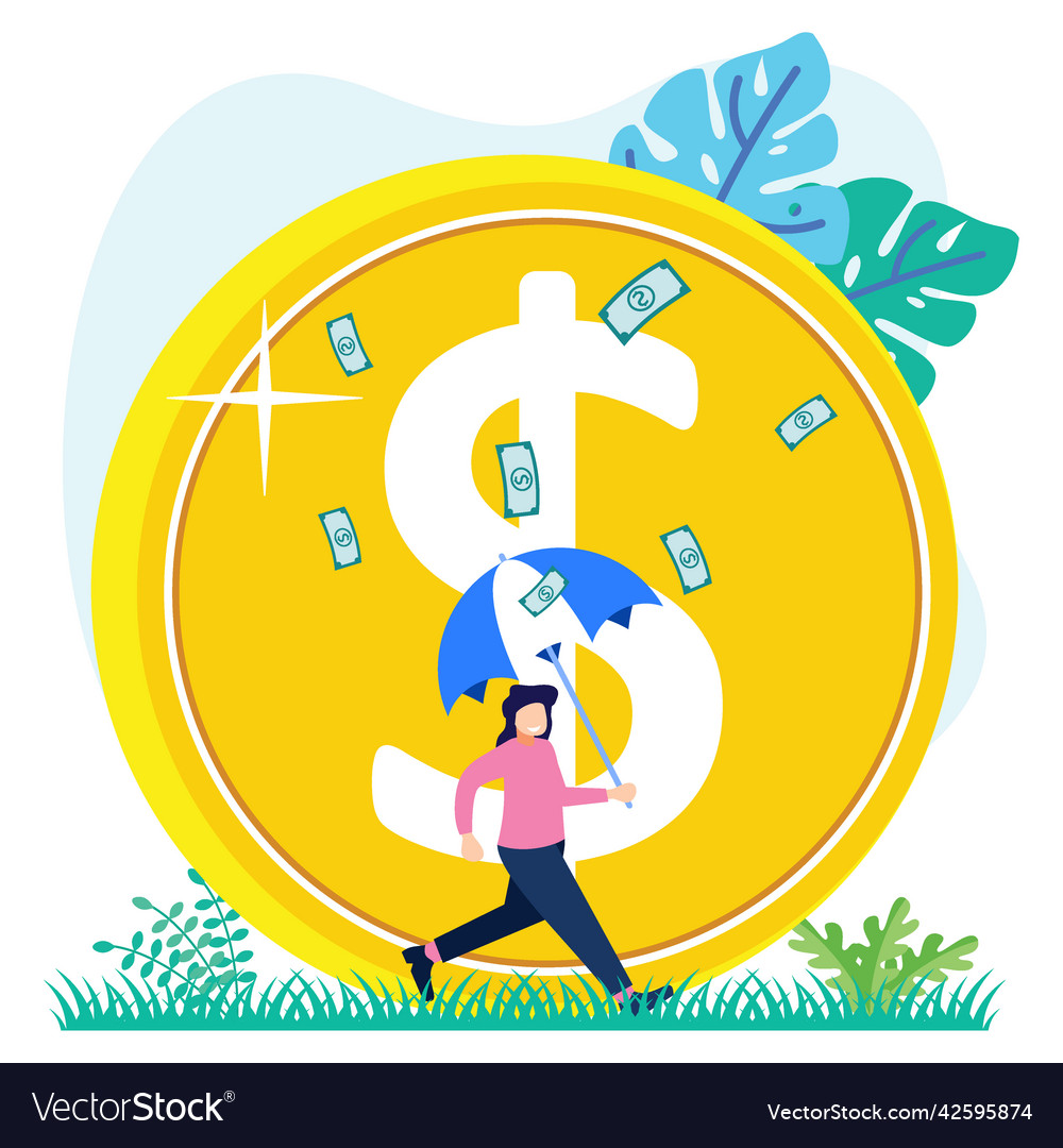 Graphic cartoon character of increased success