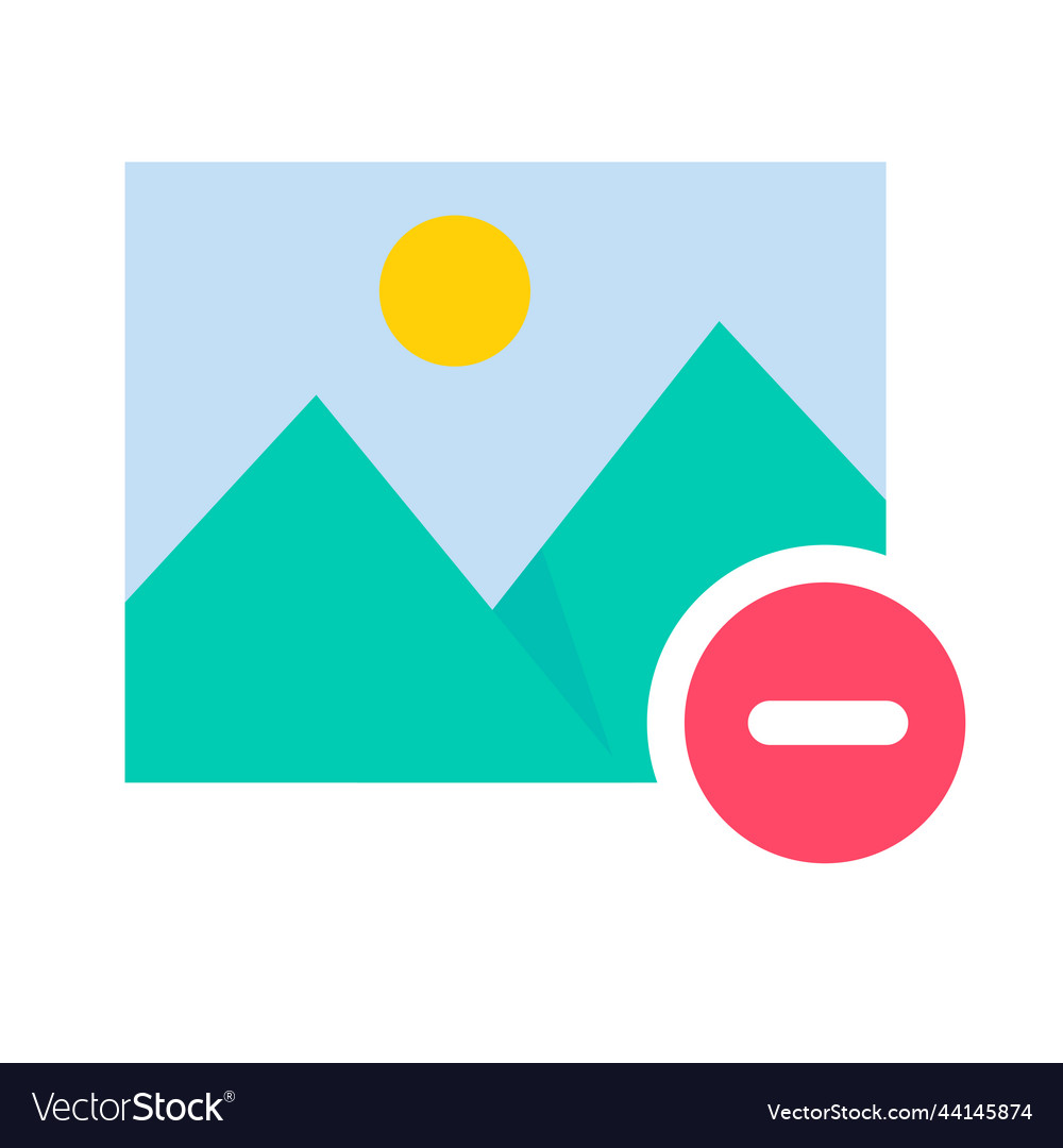 Image simple mountain landscape photo adding Vector Image Image simple mountain landscape photo adding